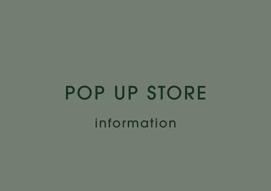 POPUP STORE開催のお知らせ