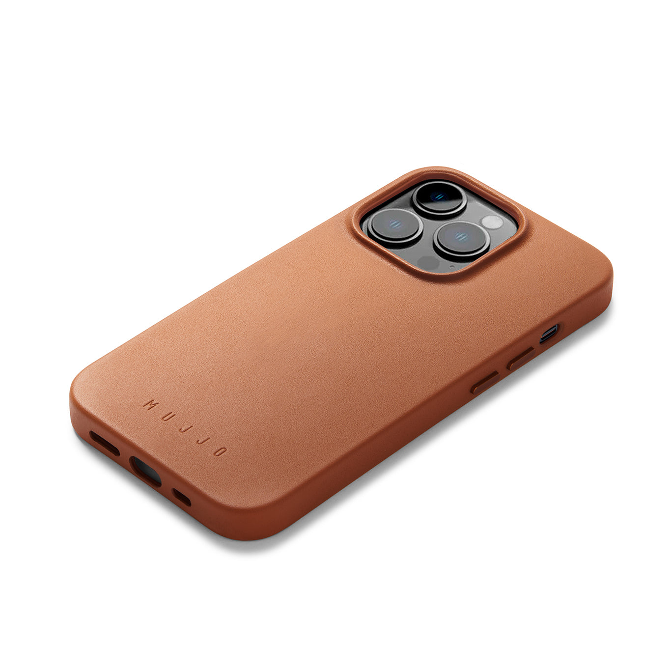 Full Leather Case for iPhone 14 Pro / フルレザーケース - キャメル