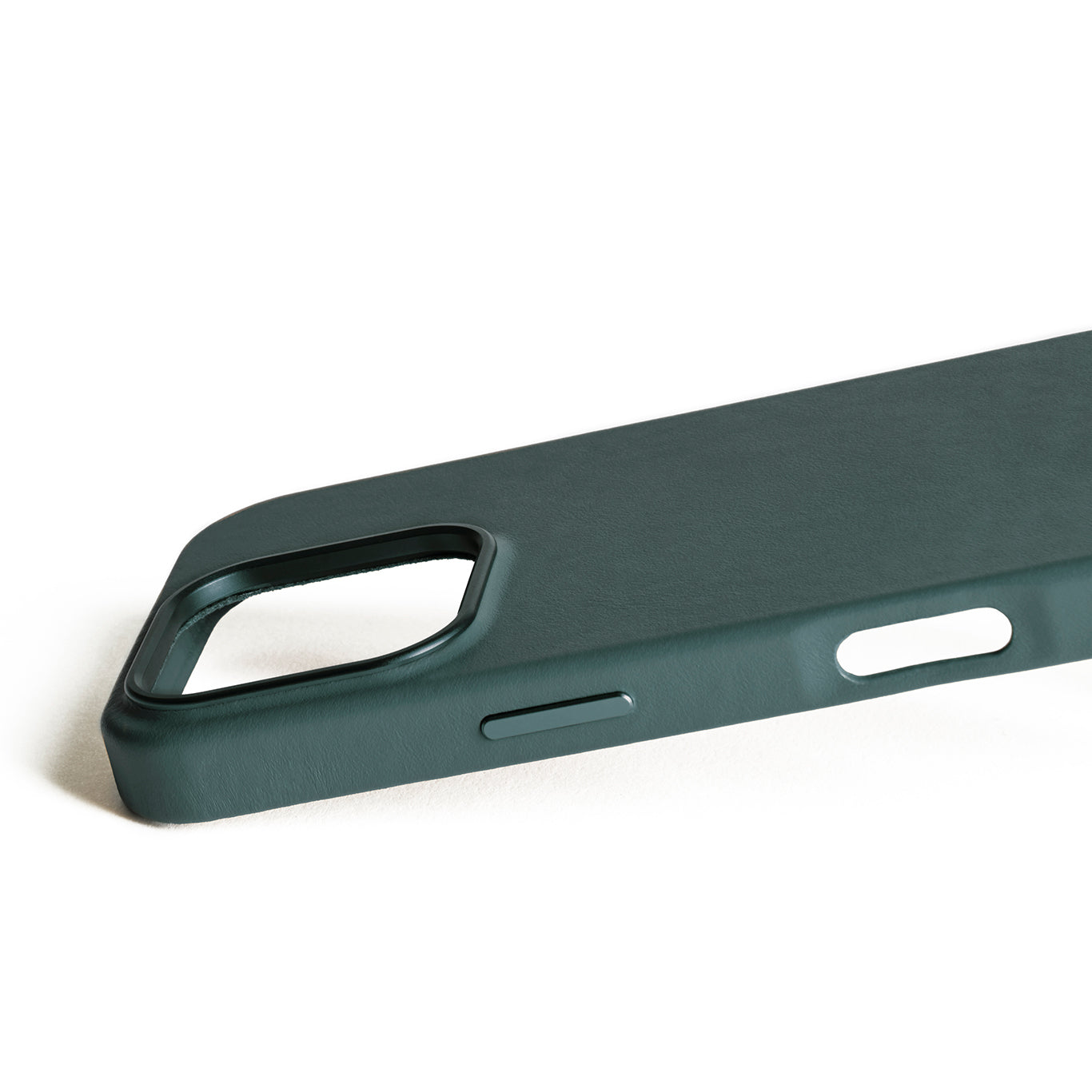 Full Leather Case for iPhone 16 Pro / フルレザーケース - ダークグリーン