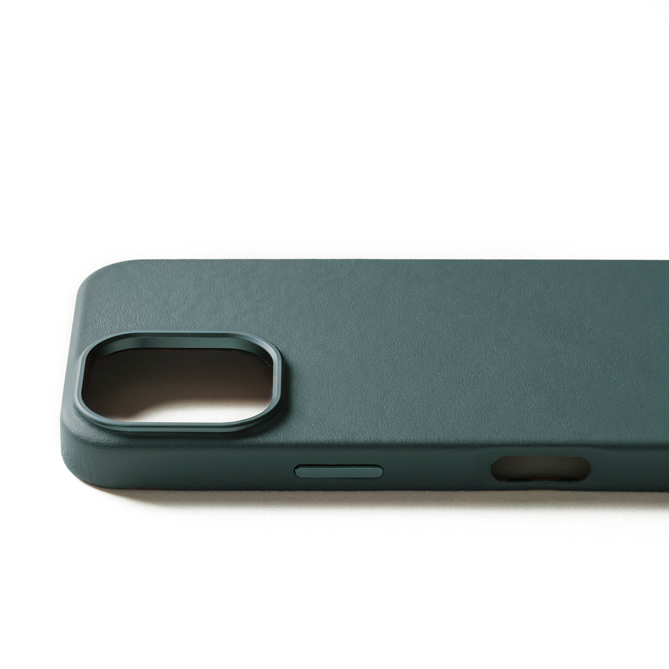 Full Leather Case for iPhone 16 Pro / フルレザーケース - ダークグリーン
