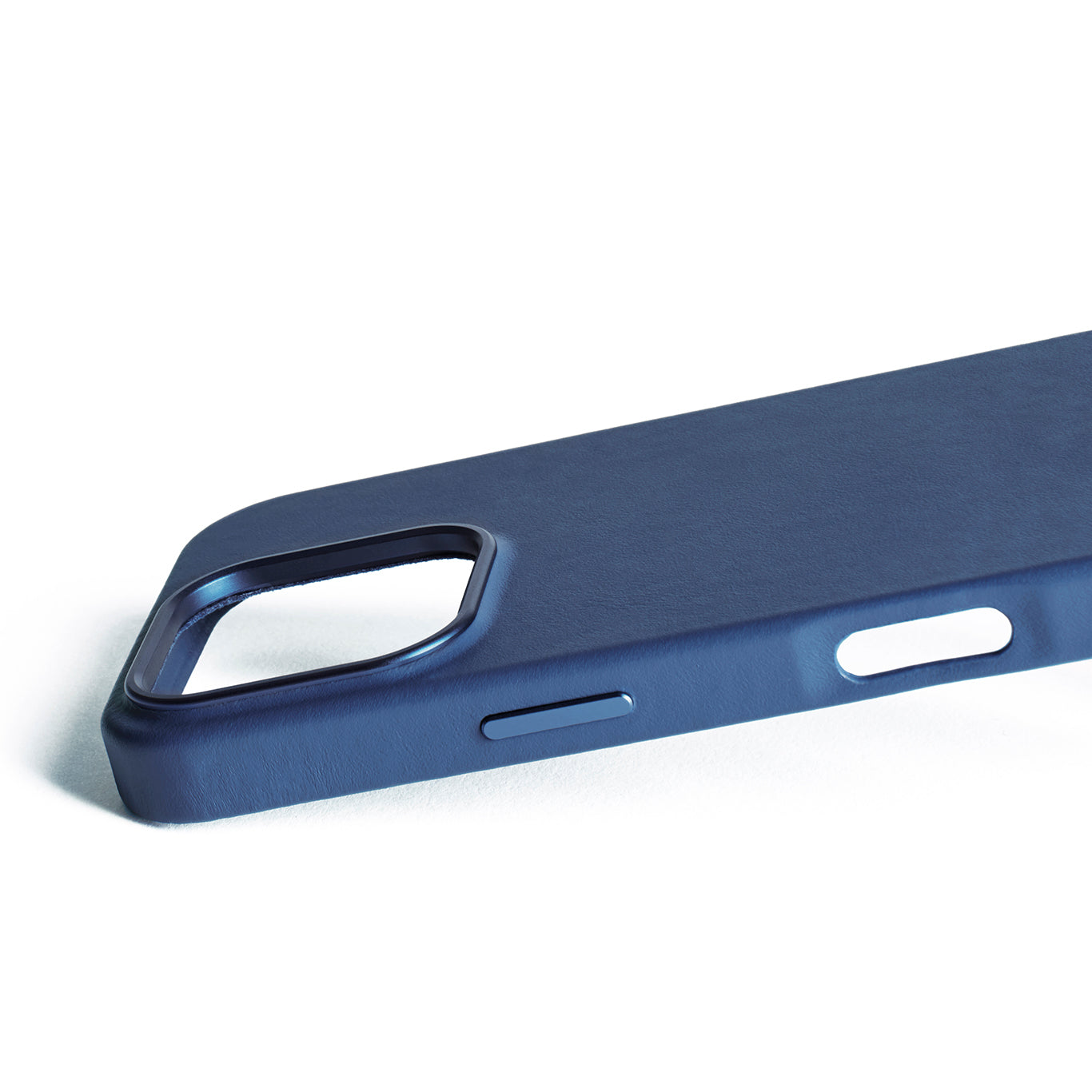 Full Leather Case for iPhone 16 Pro / フルレザーケース - ブルー