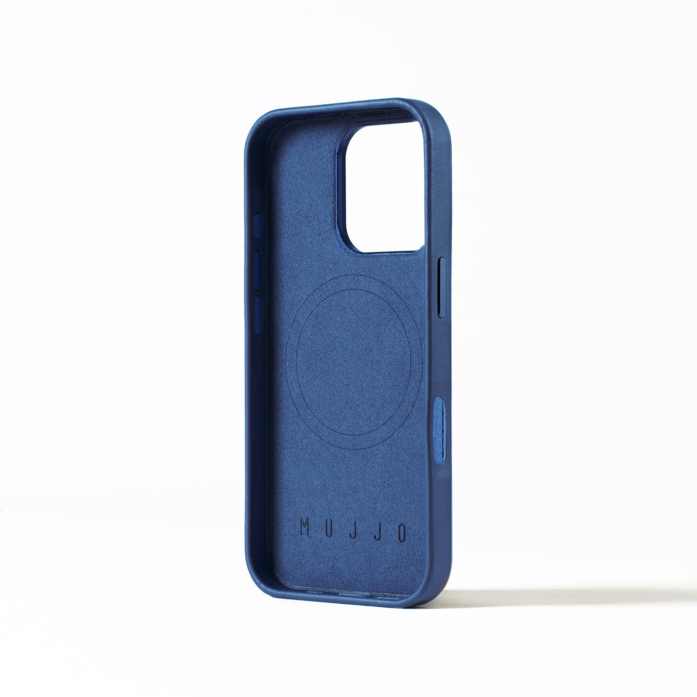 Full Leather Case for iPhone 16 Pro / フルレザーケース - ブルー