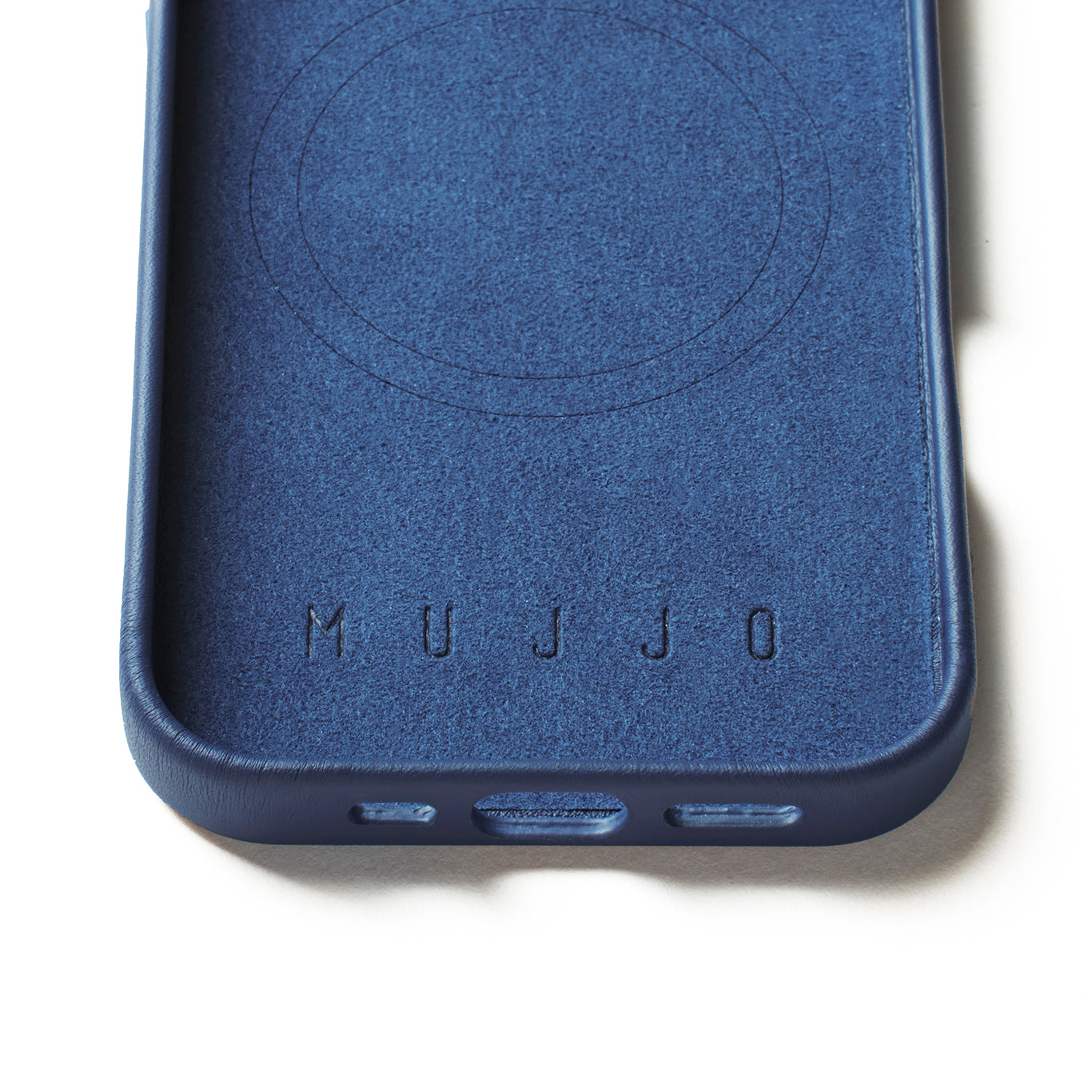 Full Leather Case for iPhone 16 Pro / フルレザーケース - ブルー